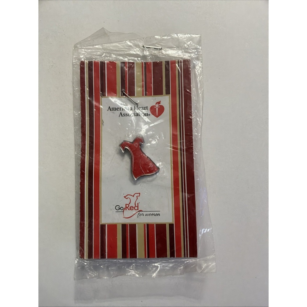 Go Red For Women - Red Dress Lapel Pin - American Heart Association Brooch NEW